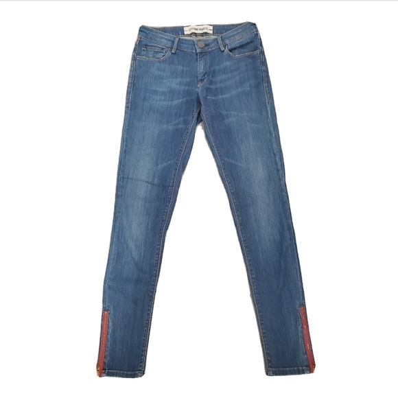 Etienne Marcel Signature Ankle Zip Blue Jeans - Picture 2 of 5